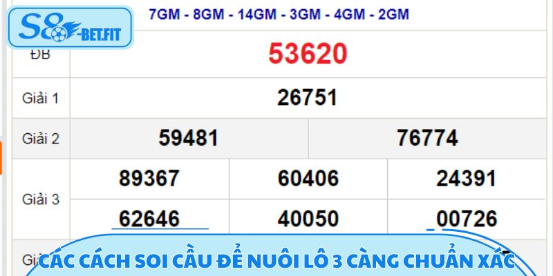 Tổng hợp các cách soi cầu để nuôi lô 3 càng chuẩn xác